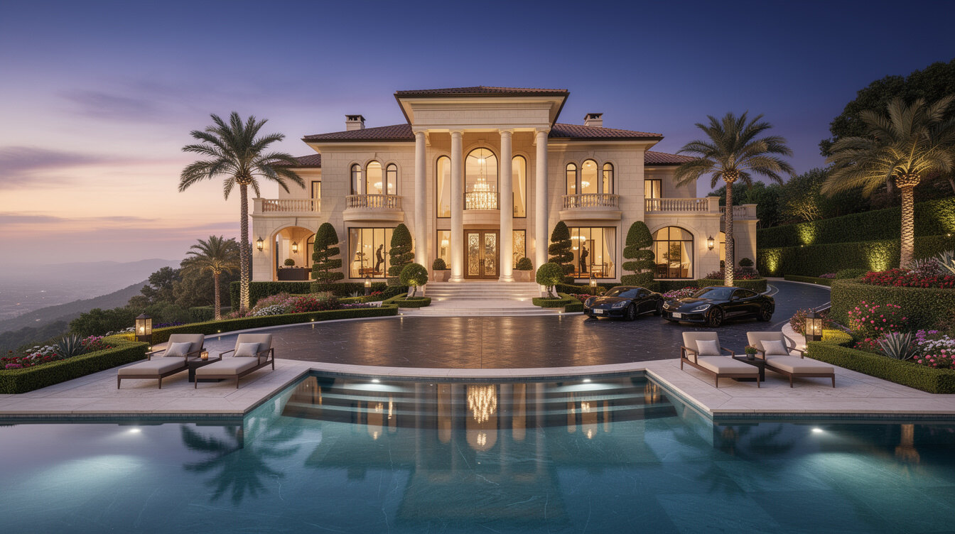 luxury mansion exterior