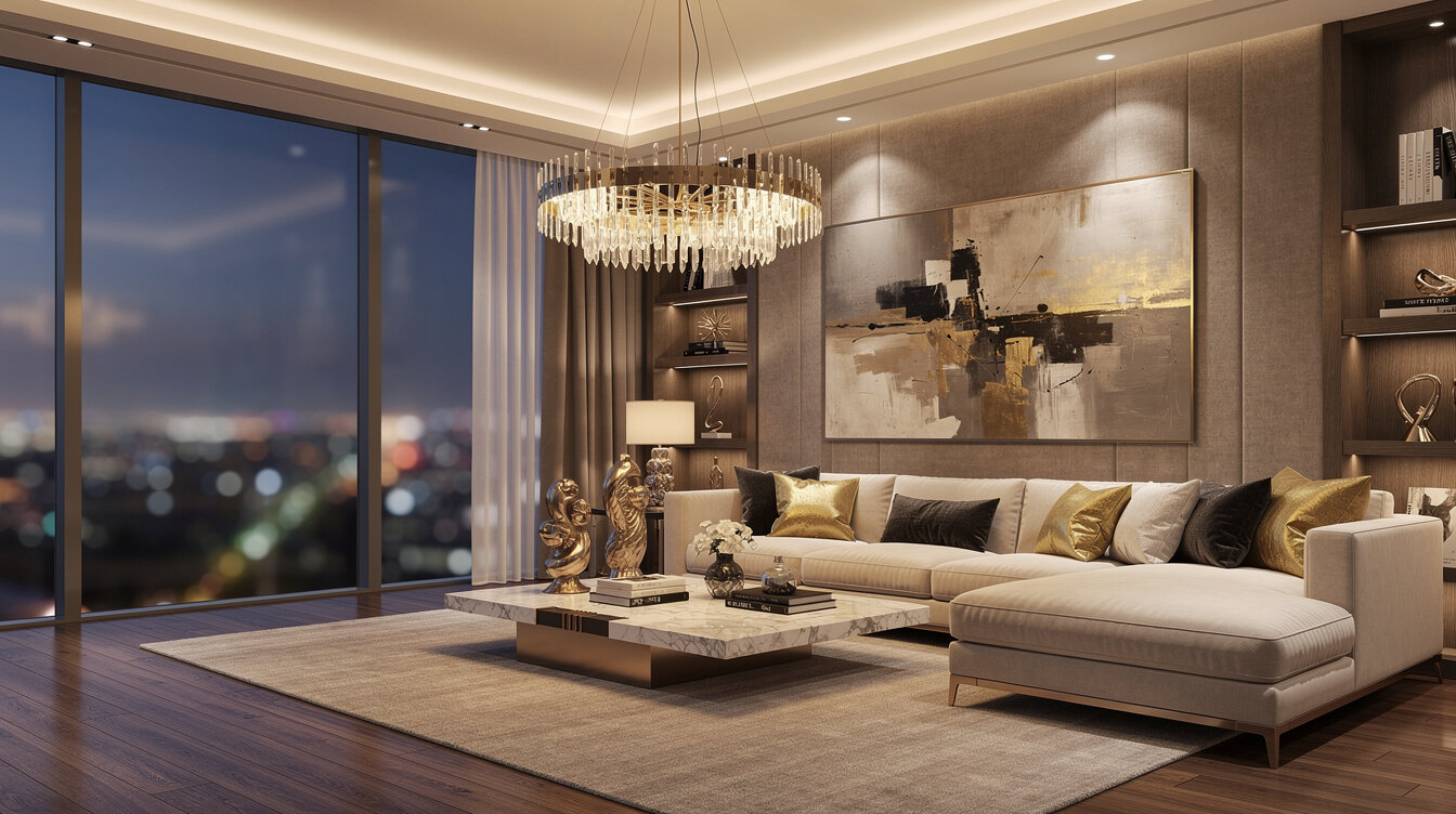 luxury hollywood living room